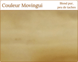 Plaque en corne - couleur movingui