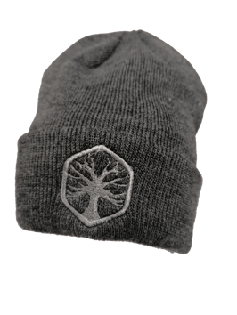 TREE CUFF BEANIE STICK  DARKGREY