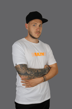 BRAINYINSIDE U WHITE/ORANGE