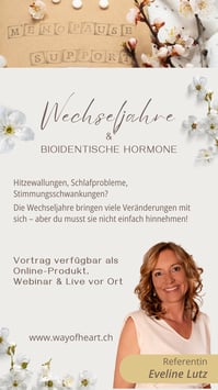 LIVE Vortrag Wechseljahre und bioidentische Hormone