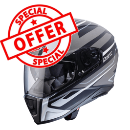 DRIFT SHADOW matt black/white/anthracite Caberg