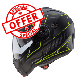DROID Blaze black matt/yellow fluo Caberg casco apribile-modulare