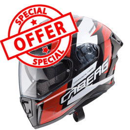 DRIFT EVO SPEEDSTER  black/white/red Caberg integrale fibra