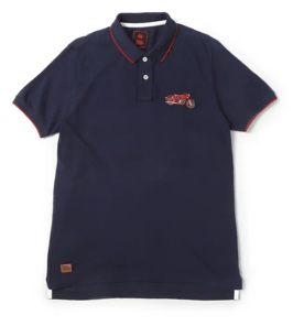 Polo Royal Enfield Motorcycling blu navy cod. RLATSM00045