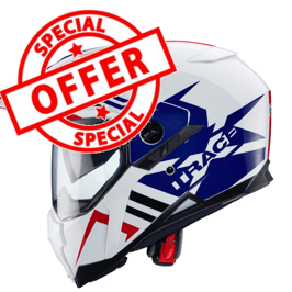 XTRACE LUX white/red/blue Africa Twin Caberg
