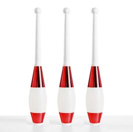 Massue de jonglage professionnelle scintillante, jeu de 3
