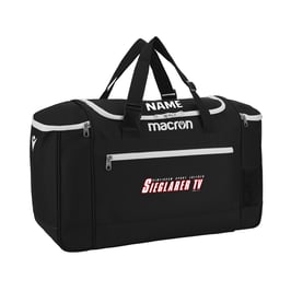 MACRON Trip Sporttasche schwarz mit Sieglarer TV Logo und Wunschname