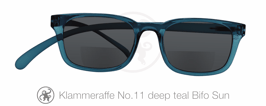Klammeraffe® No. 11 Bifokal-Sonne deep teal