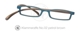 Klammeraffe® No. 02 petrol/brown
