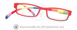 Klammeraffe® No. 08 farbenfroh/red