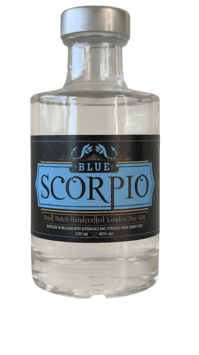 Blue Scorpio Gin small format