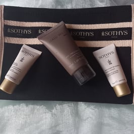 After shave balm und Gesichtspflege kit mit Necessaire