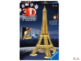 3D Puzzle Eiffelturm bei Nacht 12579