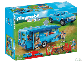Playmobil Family Fun Pick-Up mit Wohnwagen 9502