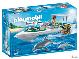 Playmobil Family Fun Ausflug mit Sportboot 6981