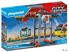 Playmobil City Action Portalkran Container 70770