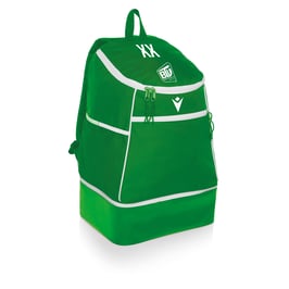 MACRON Maxi Path Rucksack grün mit Brühler TV Logo und Initialen