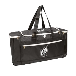 MACRON Trip Sporttasche schwarz mit Brühler TV Logo und Wunschname