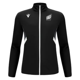 MACRON Raijin Zip-Jacke schwarz mit Brühler TV Logo und Wunschname