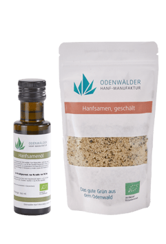 Neues Powerbundle: Hanfsamenöl + Hanfsamen geschält - mehr geht nicht