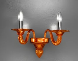 Morettina applique di Murano da parete bianca