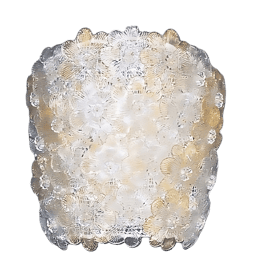 Fiori applique di Murano da parete composta da rose