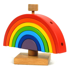 Regenbogen-Stapelspiel