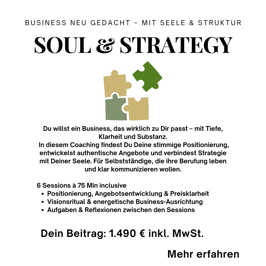 Soul & Strategy – Dein Business im Einklang mit Dir