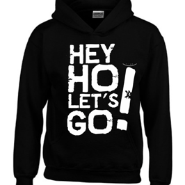 HEY HO TODDLER HOODED SWEATSHIRT - BLACK/WHITE