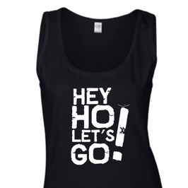 HEY HO WOMEN TANK TOP - BLACK/WHITE