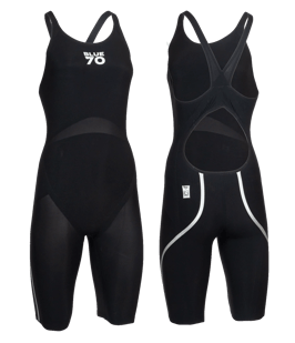 Traje de baño de competencia Nero Tx2 Kneeskin Negro