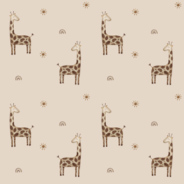 Musselin -Tagträume Giraffe-