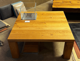 Neu - Salontisch mit integriertem Ethanolbrenner - Eichentisch