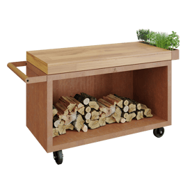 OFYR - Mise en place Table Corten PRO Teakwood