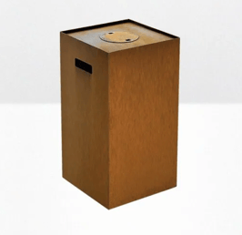 Abdeckung für Gasflasche, Corten oder schwarz