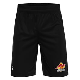 MACRON Curium Trainingshose schwarz mit kleinem Kangaroos Logo und Initialen