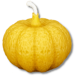 Kürbis, klein - Bienenwachskerze