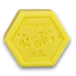 Honigseife mit Blütenpollen