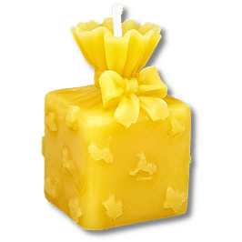 Geschenk, klein - Bienenwachskerze