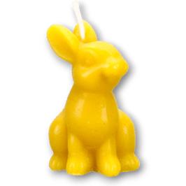 Hase, sitzend  - Bienenwachskerze