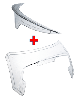 Pack spoiler AV + aileron AR aérodynamique  pour ZAMP RZ