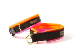 SOFTY in bicolor NEO PINK / NEO Orange mit Gurtband schwatt