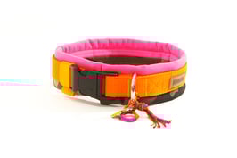 SOFTY  TRICOLOR  : CAMOU/ NEO PINK mit Gurtband  ORANGE , Gum neo o