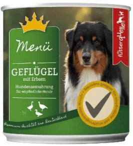 Geflügel mit  Erbse - Menü