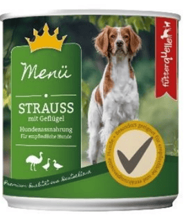 Strauß mit  Geflügel - pur