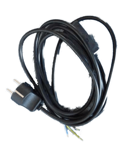 Zuleitung 3-adrig schwarz Schalter Schukostecker