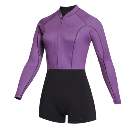 Mystic Lunar Longarm Shorty 2/2mm Fzip Women Purple