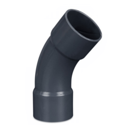63mm PVC Bogen 45°