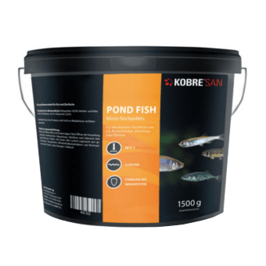 Kobre®San Pond Fish, Micro Pellets 1,5 mm, 1500g für Moderlischen, Bitterlinge, Gründling