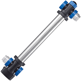 75 Watt UV-C KOBRE®TEC Teichklärer Edelstahlgehäuse,   4 Anschlüsse